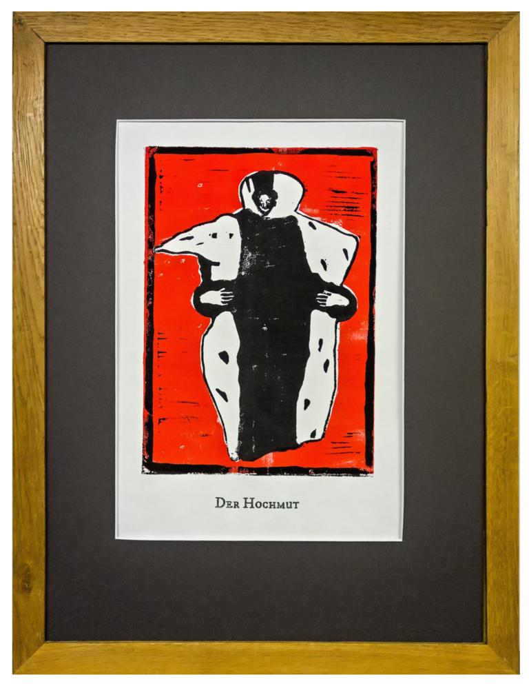 Todsünden<br><small>Der Hochmut (Linolschnitt)</small>