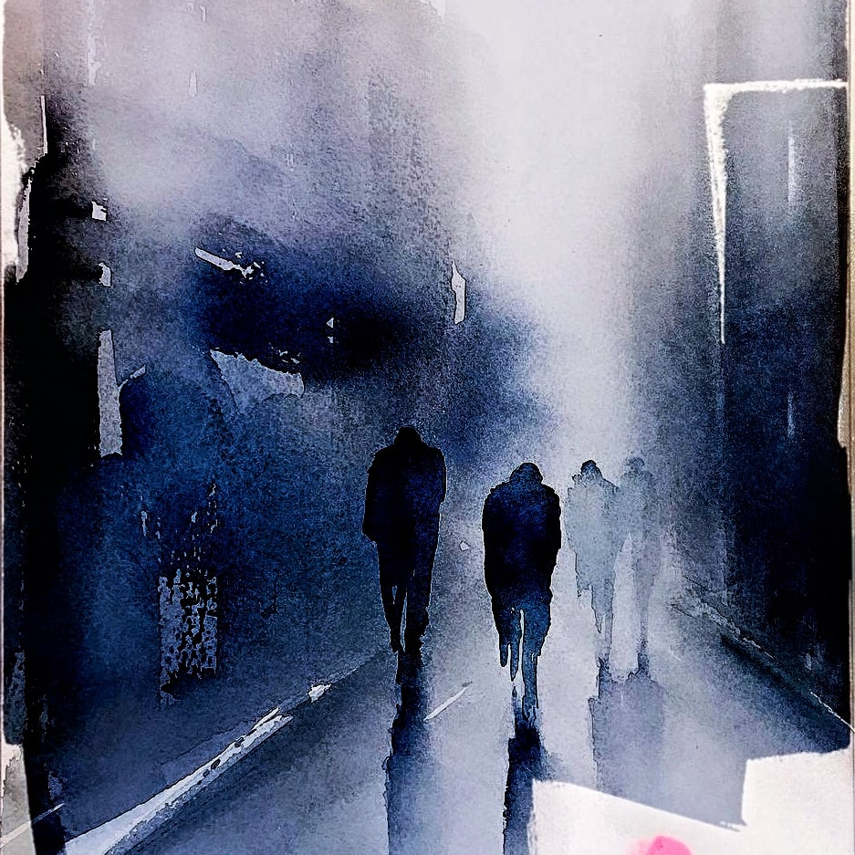 <br>Stadtansichten II<br><small>Cyanotypie</small>