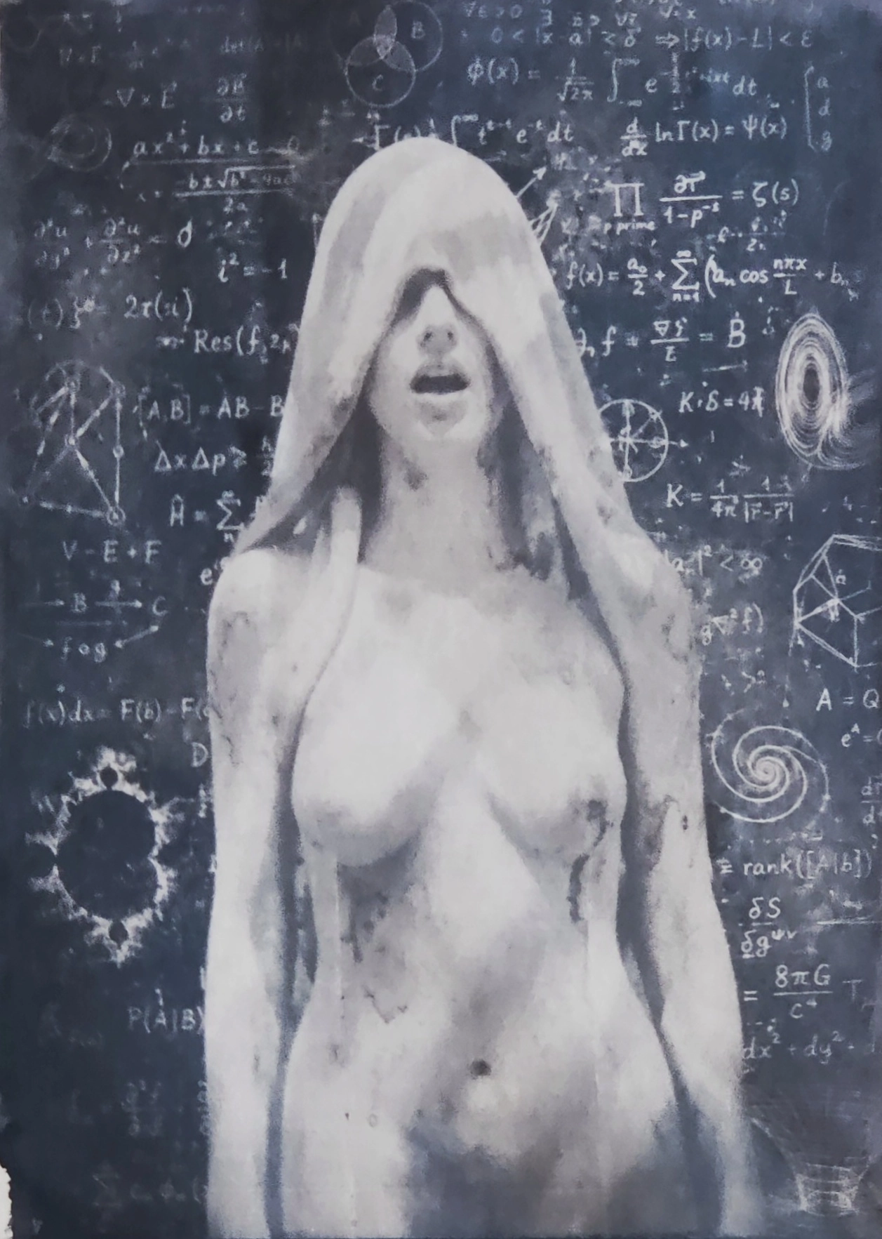 <br>Numbers and Curves<br><small>Cyanotypie</small>
