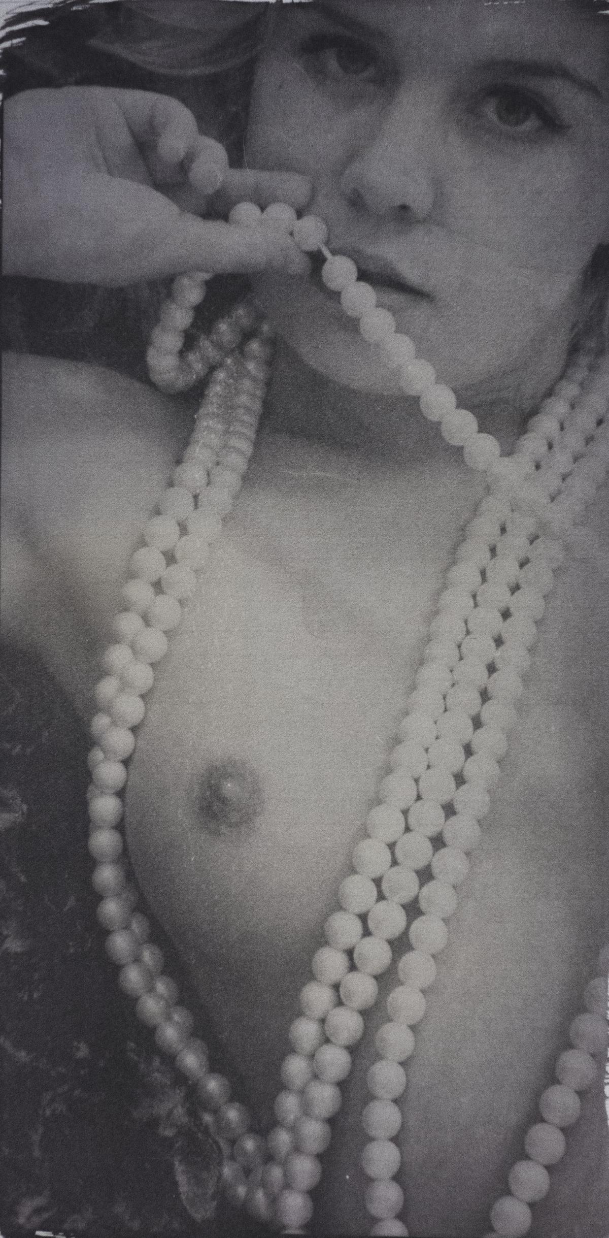 The girl with the pearl necklace<br><small>Kallitype</small>