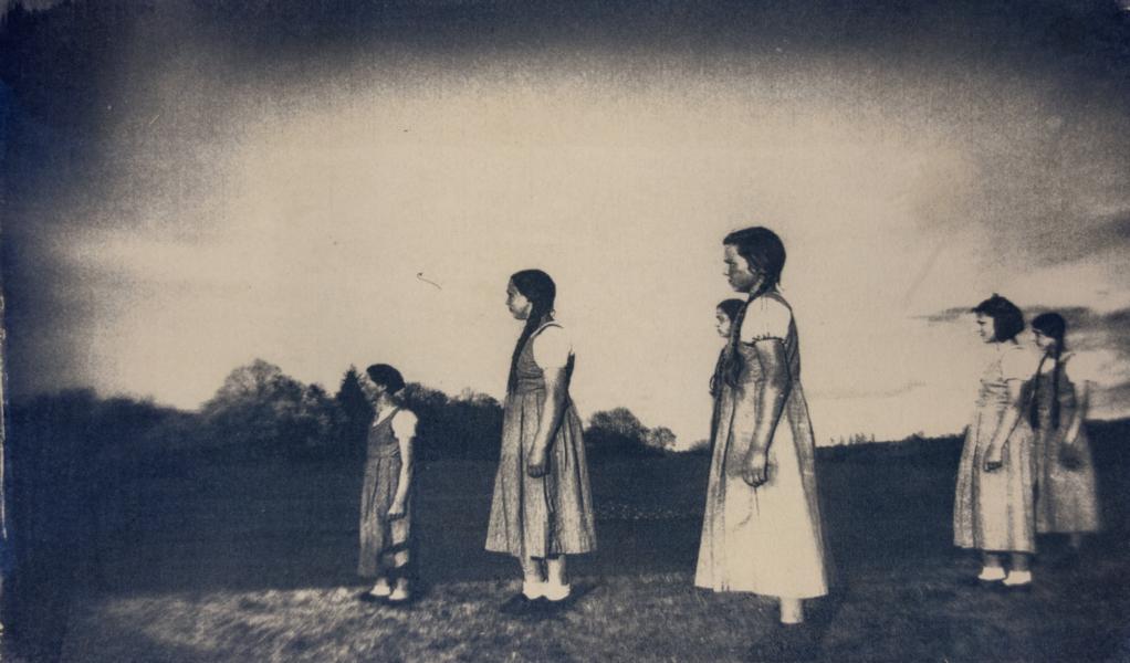 Waiting for an encouraging sign<br><small>cyanotype</small>