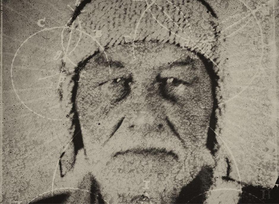 The surveyor<br><small>cyanotype from a wetplate</small>